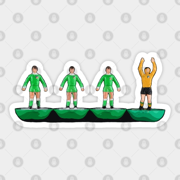 Ireland football subbuteo design Sticker by vancey73